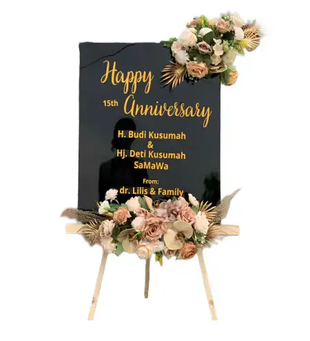 Papan Bunga Akrilik warung kiara