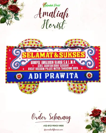 Papan Bunga Ucapan Selamat warung kiara