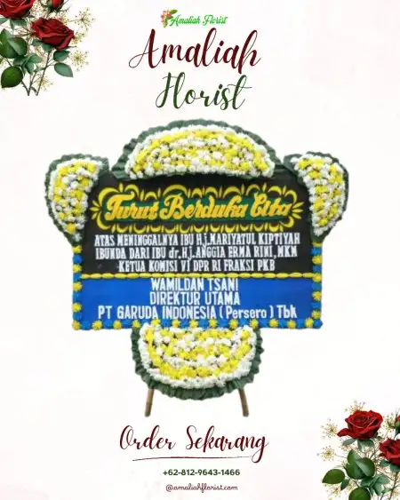 Papan Bunga Duka warung kiara